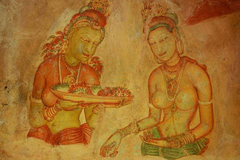 Sigiriya rock fortress rising above jungle, Sri Lanka